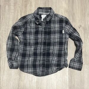 4 for $20 Carter's Boy’s Black Plaid Shirt